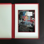 Coffret classique avec case intérieur boite, en toile et papier