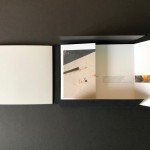 Demi coffret à rabats en toile et papier
