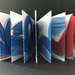 Leporello sérigraphié, livre d'artiste.
Edition limitée.