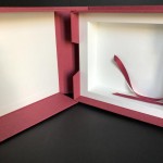 Coffret de conservation à chasses avec case.Toile buckram et papier permanent.