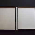 Coffret de conservation classique. Toile bukram et papier permanent.